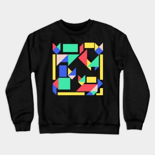 geometric cat Crewneck Sweatshirt